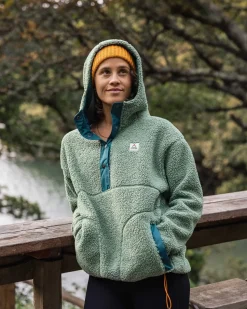Calla Hooded Recycled Polar-Lined Fleece