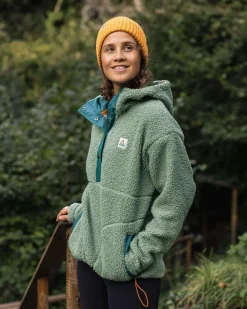Calla Hooded Recycled Polar-Lined Fleece
