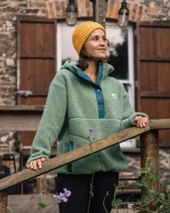 Calla Hooded Recycled Polar-Lined Fleece