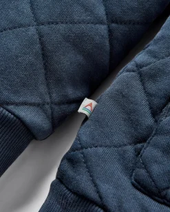 Clementine Recycled Quilted Popper Up Hoodie