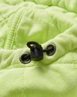 Clementine Recycled Quilted Popper Up Hoodie