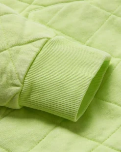 Clementine Recycled Quilted Popper Up Hoodie