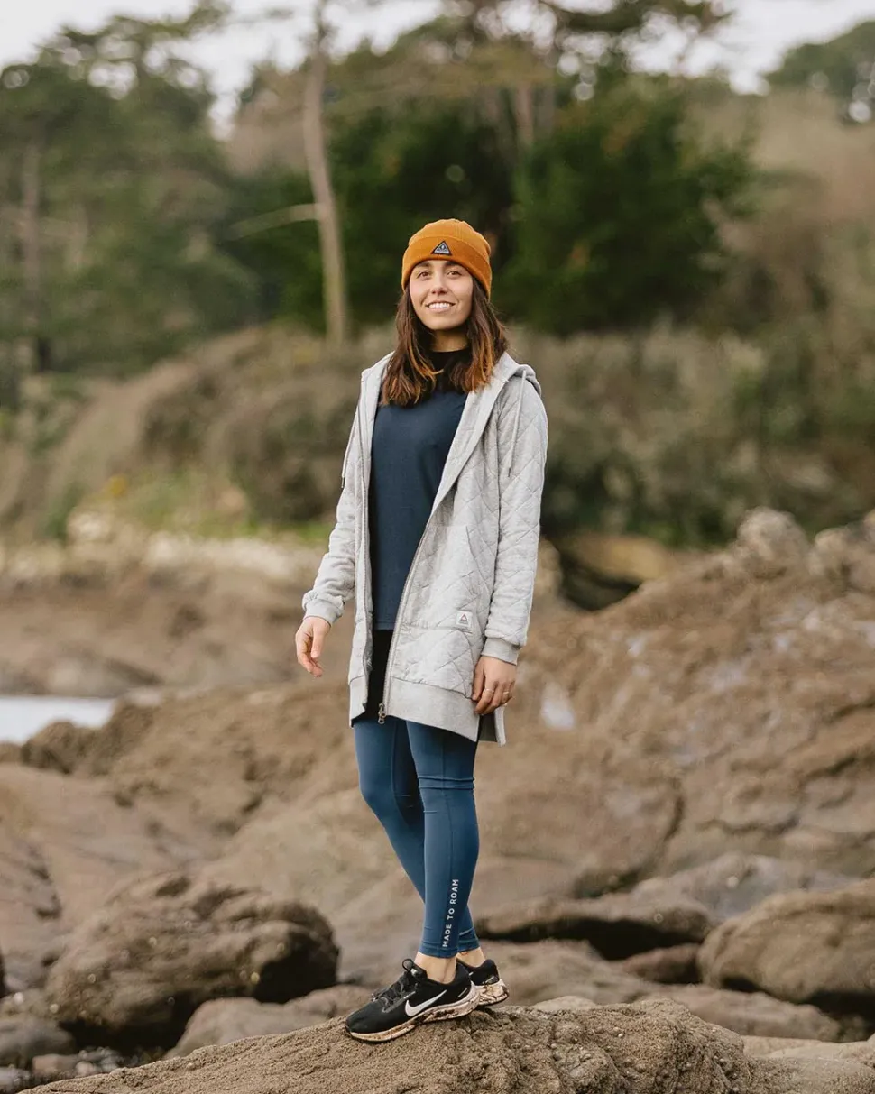 Getaway Recycled Cotton Quilted Full Zip Hoodie