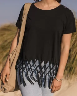 Henna Recycled Cotton Tassel T-Shirt