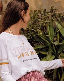 La Sarena Recycled Cotton Oversized LS T-Shirt