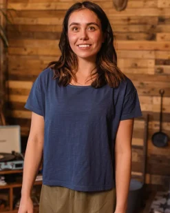 Magnolia Recycled Cotton Crochet Trim T-Shirt