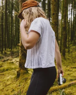 Magnolia Recycled Cotton Crochet Trim T-Shirt