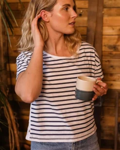 Magnolia Recycled Cotton Crochet Trim T-Shirt