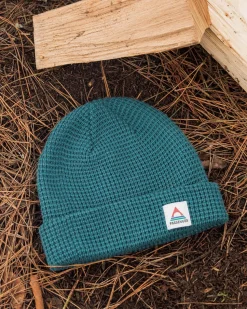 Moss Double Layer Recycled Waffle Beanie