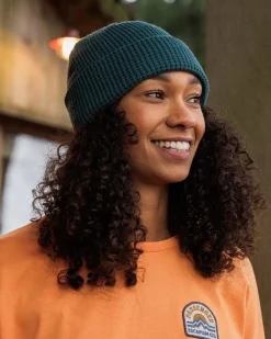 Moss Double Layer Recycled Waffle Beanie
