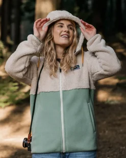 Nestling Recycled Sherpa Hooded Fleece