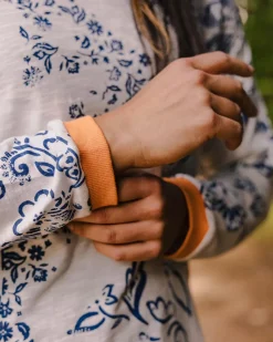 Patchwork Recycled Cotton LS T-Shirt