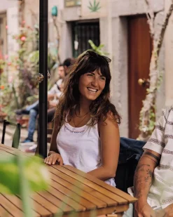 Poppy Recycled Cotton Tassel Tank Top