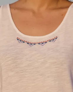 Poppy Recycled Cotton Tassel Tank Top