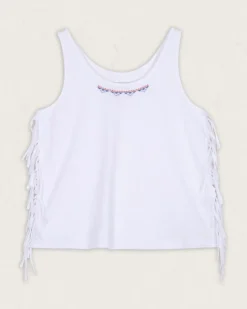 Poppy Recycled Cotton Tassel Tank Top