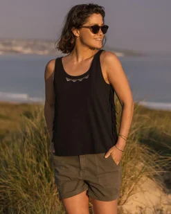 Poppy Recycled Cotton Tassel Tank Top