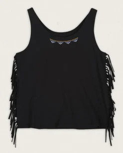 Poppy Recycled Cotton Tassel Tank Top