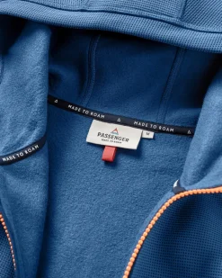 Vertical Full Zip Hooded Recycled Fleece