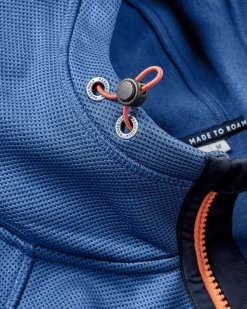 Vertical Full Zip Hooded Recycled Fleece