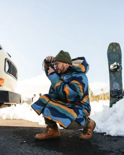 Waves Recycled Sherpa Lined Changing Robe