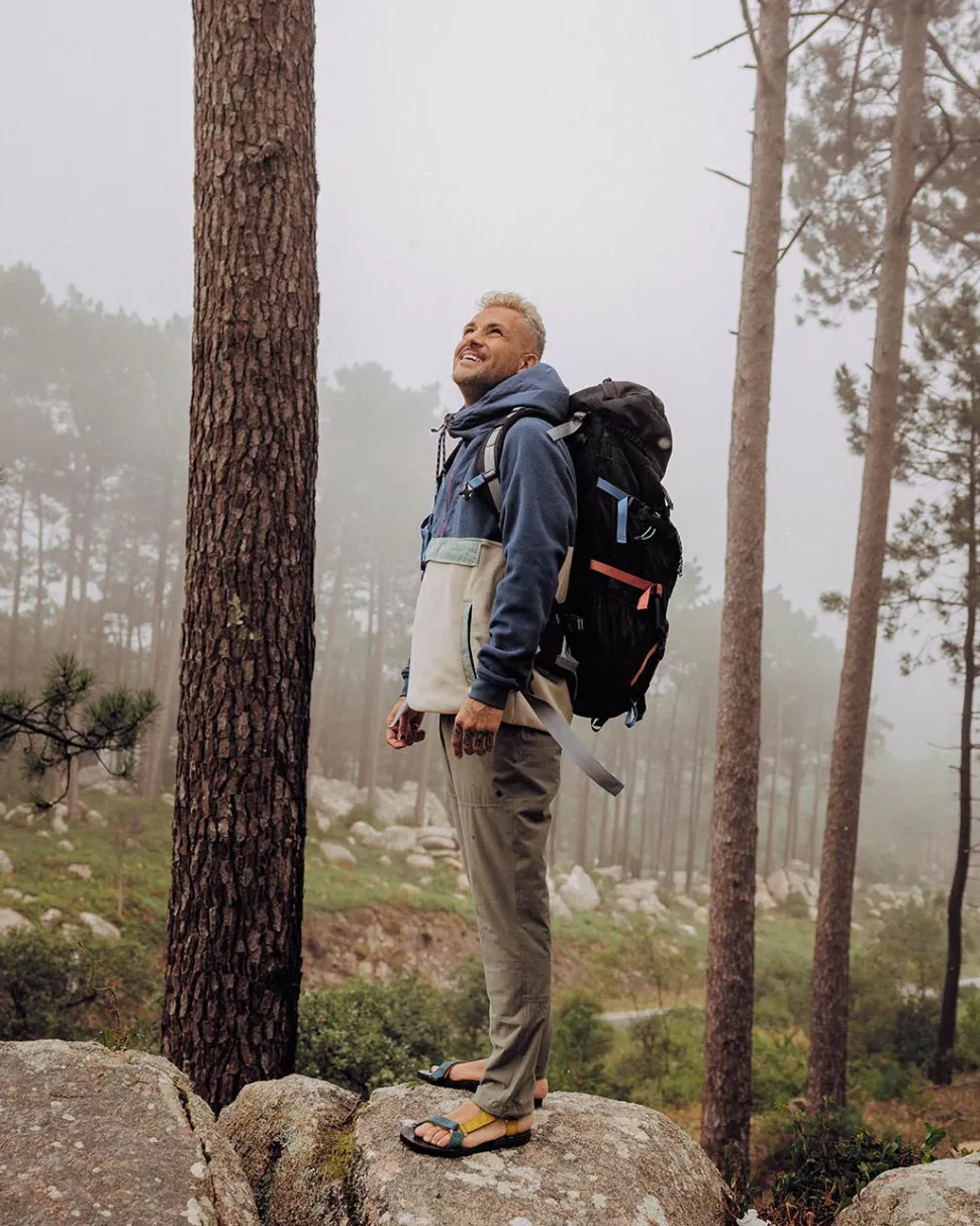 Woodland Hooded 1/2 Zip Recycled Polar Fleece