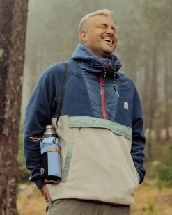 Woodland Hooded 1/2 Zip Recycled Polar Fleece