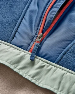 Woodland Hooded 1/2 Zip Recycled Polar Fleece