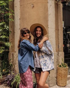 Coral Denim Cotton Ls Shirt