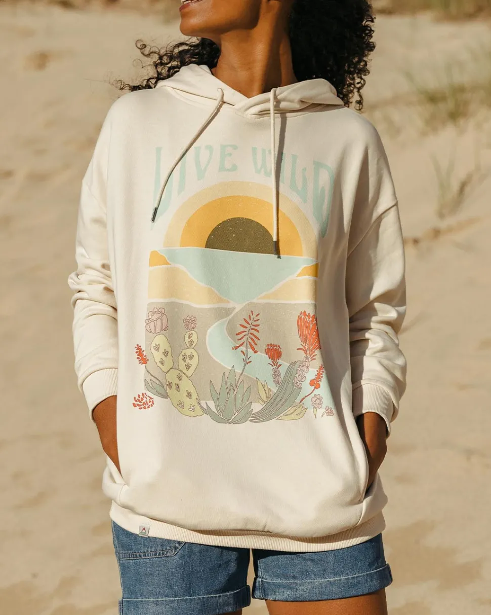 Live Wild Recycled Cotton Oversized Hoodie