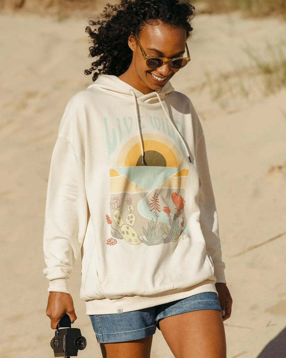 Live Wild Recycled Cotton Oversized Hoodie