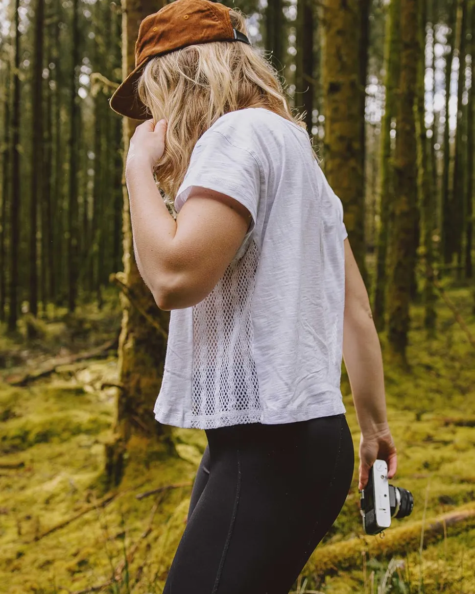 Magnolia Recycled Cotton Crochet Trim T-Shirt