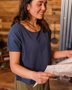 Magnolia Recycled Cotton Crochet Trim T-Shirt