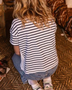 Magnolia Recycled Cotton Crochet Trim T-Shirt