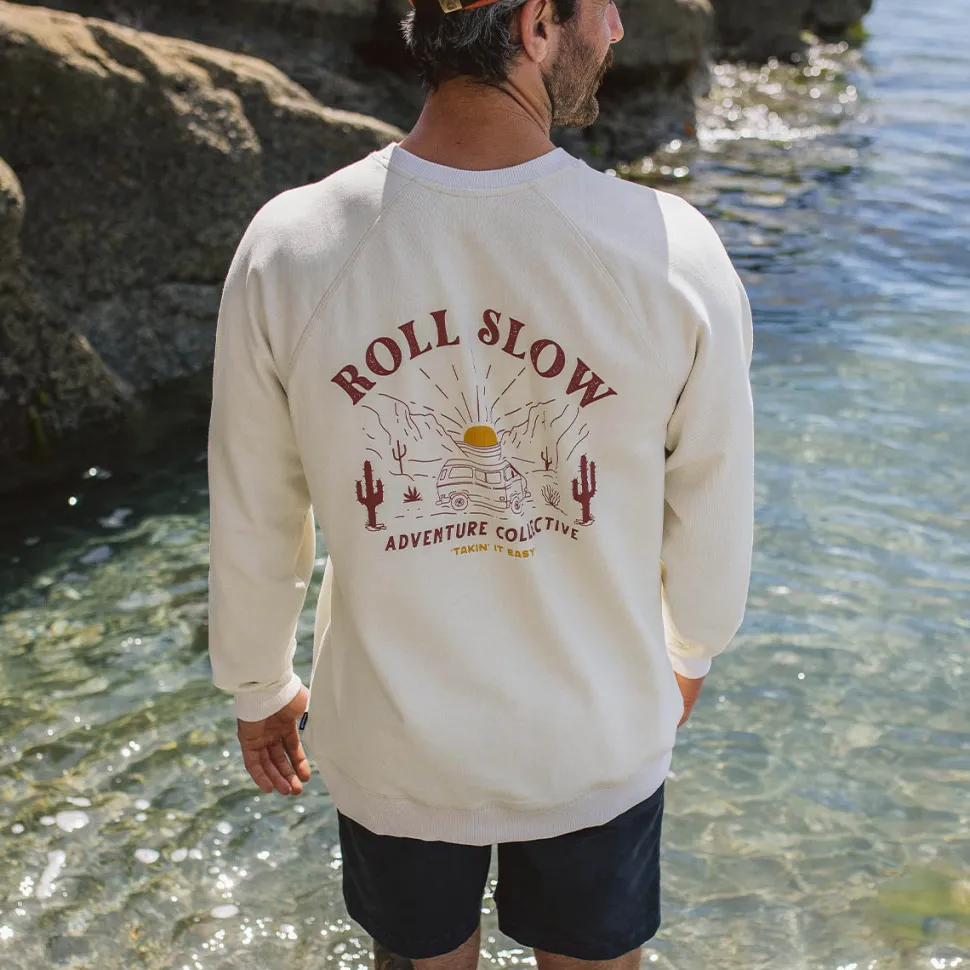 Roll Slow Recycled Cotton Sweatshirt